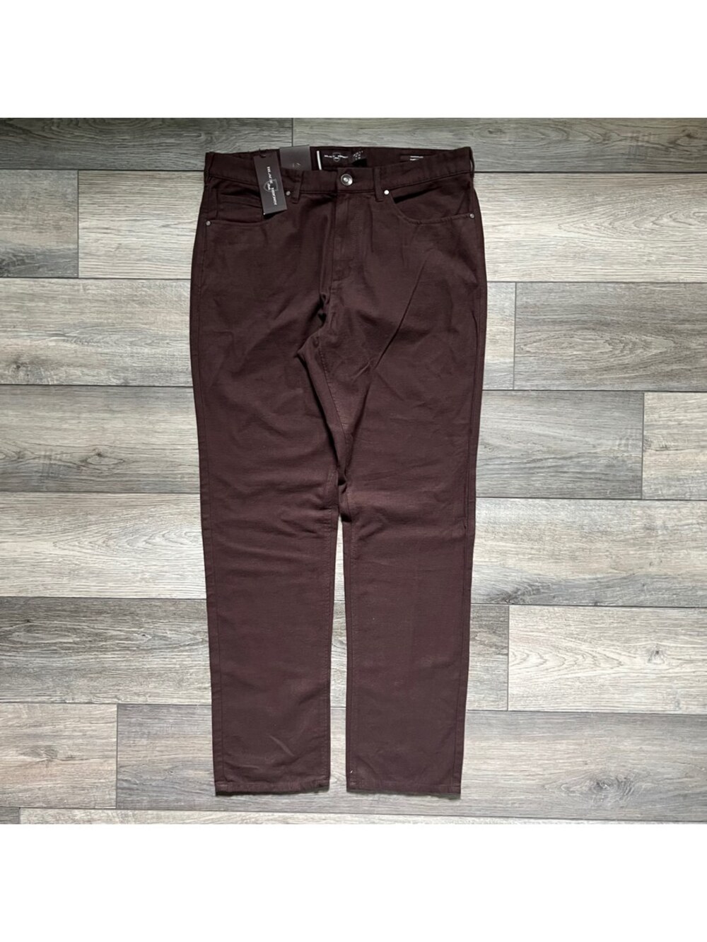 Black Brown 1826 Men's 34x32 Straight Leg Pants Dark Chocolate Brown NEW NWT